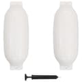 Miniatyrbillede 1 af 6: vidaXL fendere til båd 2 stk. 69x21,5 cm PVC hvid