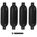 Miniatyrbillede 1 af 6: vidaXL bådfendere til båd 4 stk. 51x14 cm PVC sort