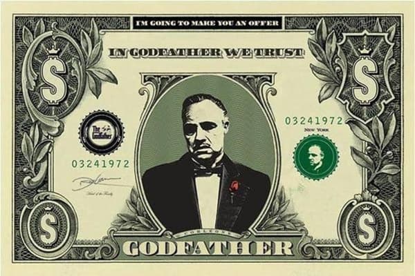 Gudfadern . The Godfather - Dollar bill