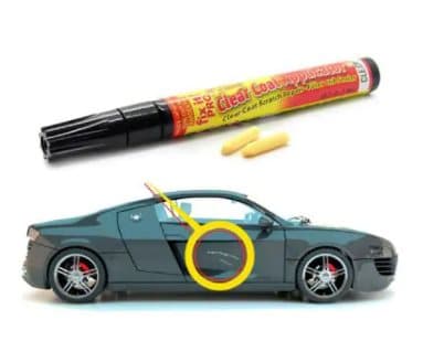 Maalikynä naarmuille automaalissa Köydenpoistaja autoon