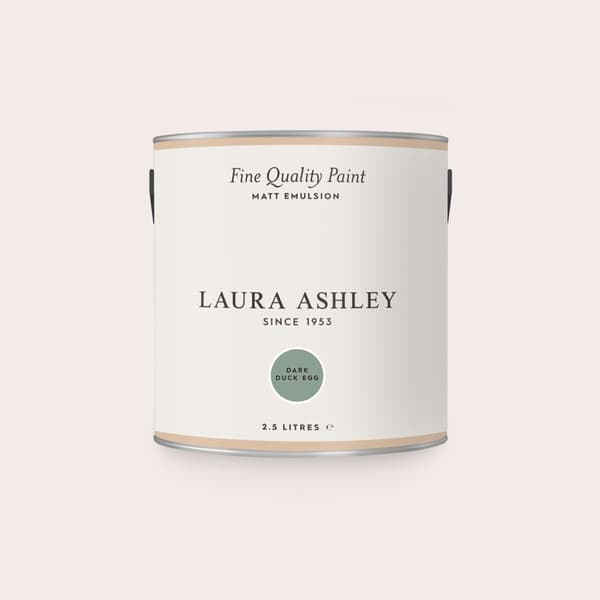 Laura Ashley - Vægmaling Mat - Dark Duck Egg - Blå - 2,5 liter