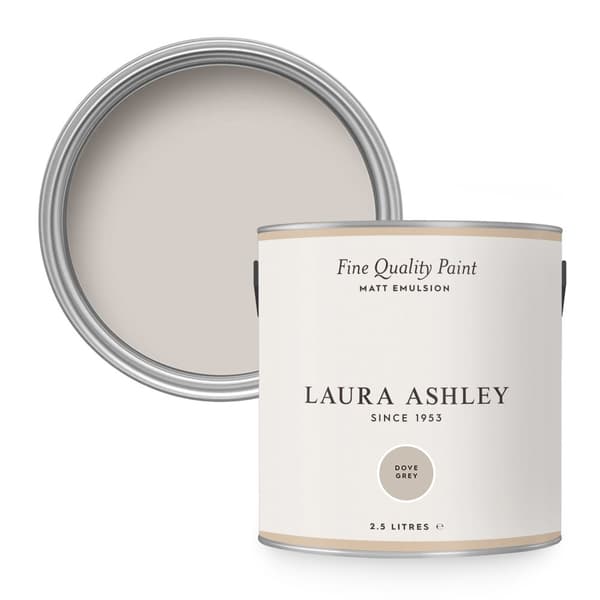 Laura Ashley - Vægmaling Mat - Dove Grey - Grå - 2,5 liter