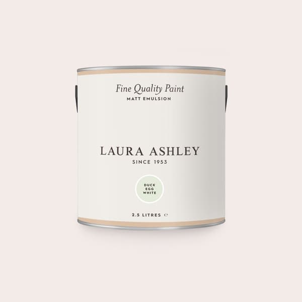 Laura Ashley - Vægmaling mat - Duck Egg White - Blå - 2,5 liter