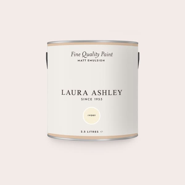 Laura Ashley - Vægmaling Mat - Ivory - Hvid - 2,5 liter