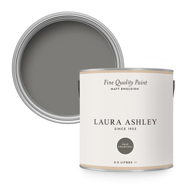 Laura Ashley - Väggfärg Matt - Pale Charcoal - Grå - 2,5 liter