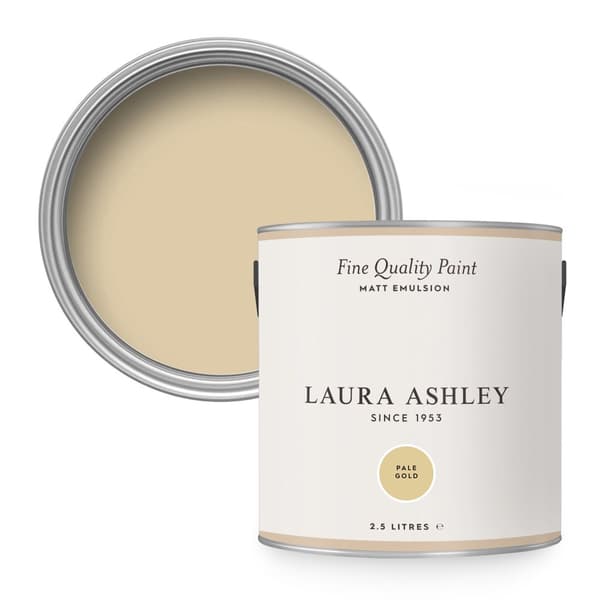 Laura Ashley - Väggfärg Matt - Pale Gold - Gul - 2,5 liter