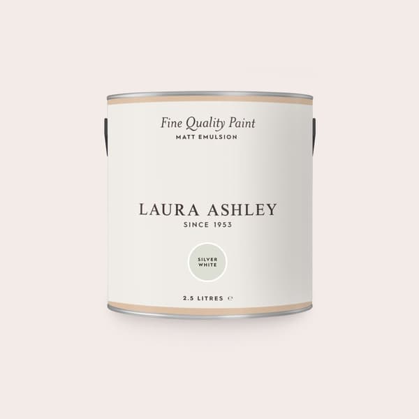 Laura Ashley - Vægmaling Mat - Silver White - Grå - 2,5 liter