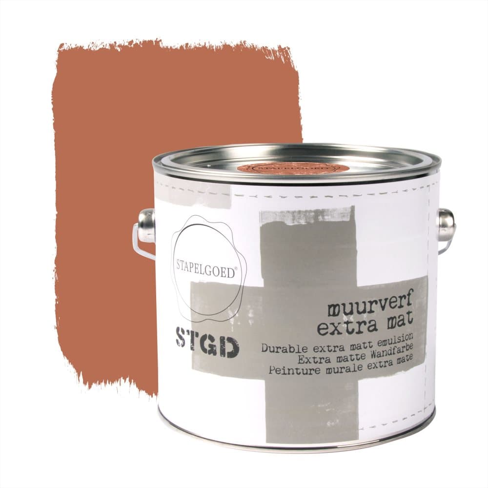 Stapelgoed - Väggfärg Matt - Pumpkin - Rostbrun - 2,5L