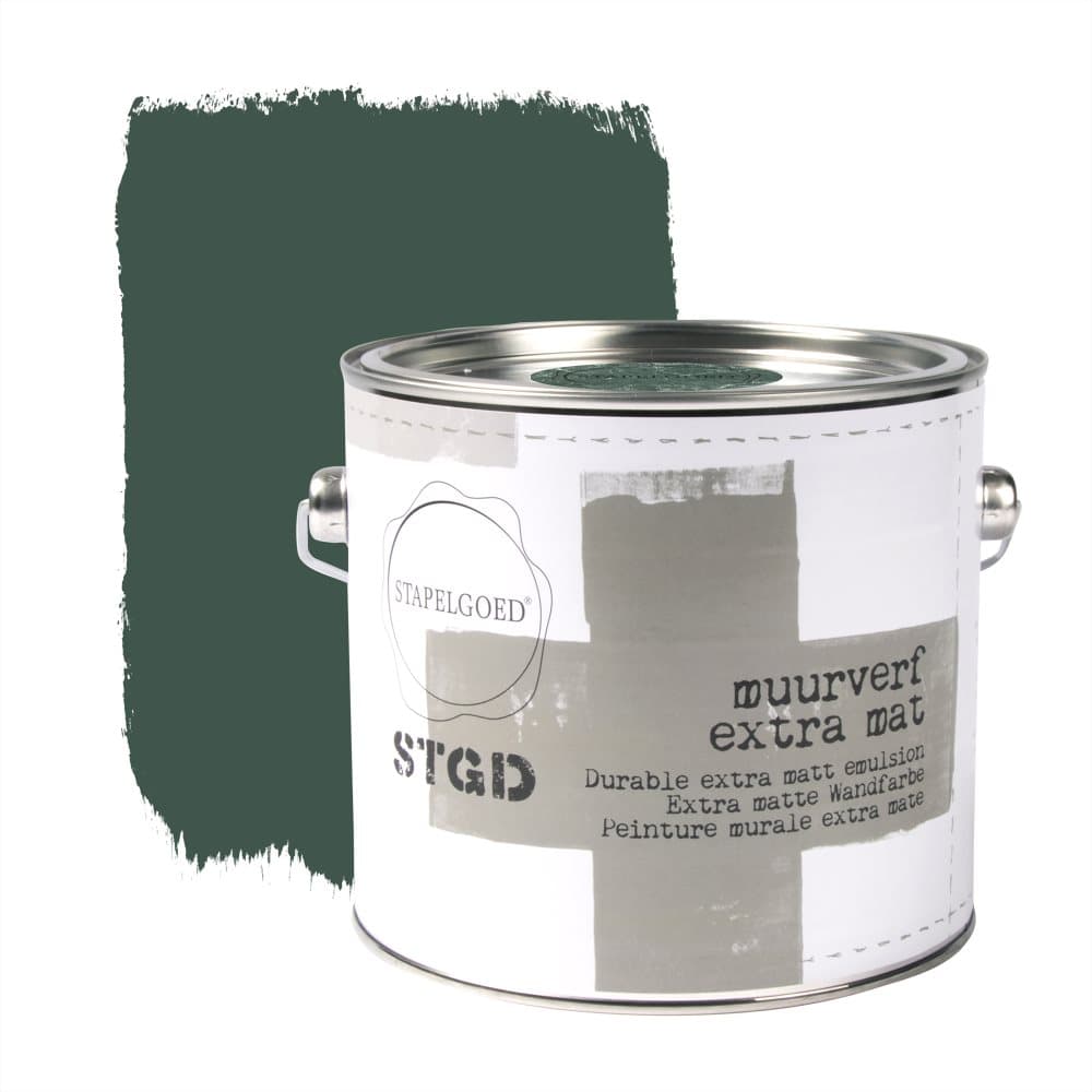 Stapelgoed - Väggfärg Matt - Forest green - Grön - 2,5 liter