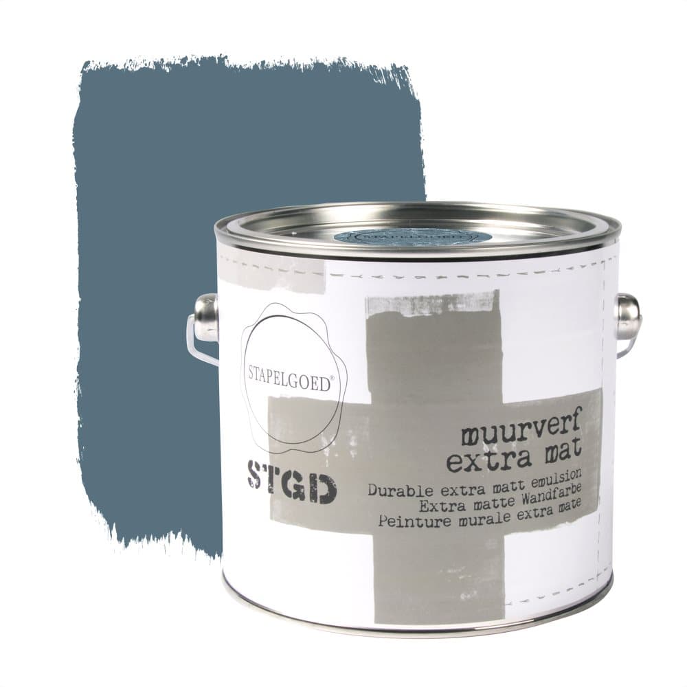 Stapelgoed - Väggfärg Matt - Night Blue - Blå - 2,5 liter