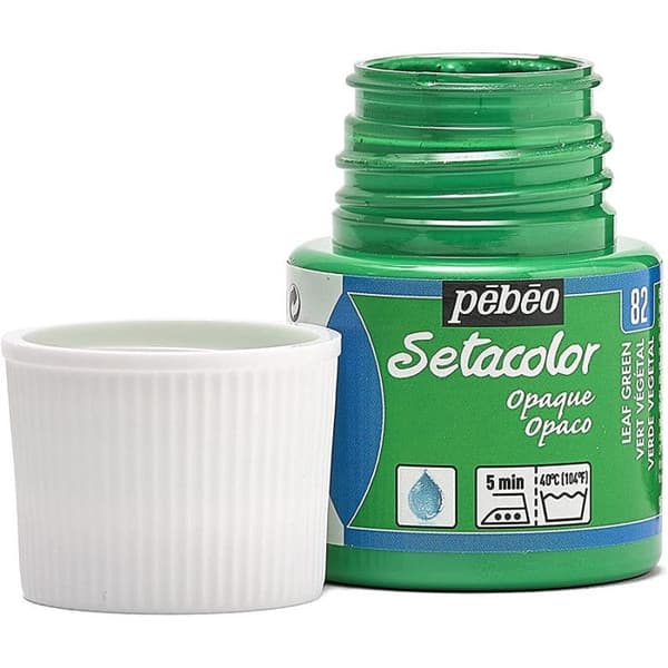 Tygfärg - PéBéo - Sétacolor opak - Växtgrön - 45 ml - Akrylfärg