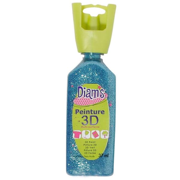 "Diam's 3D Målning 37 ml Glittrande Aquamarine"