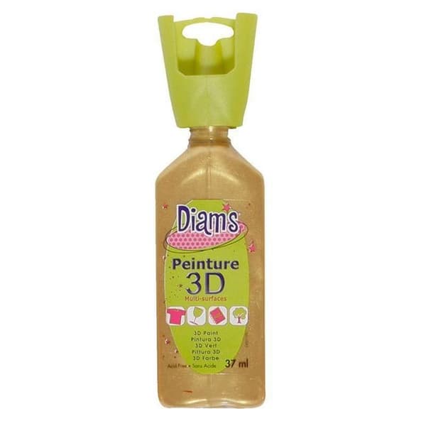 Pearly Diams 3D guldfärg