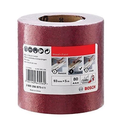 Bosch sliprulle för trä/färg 93mm x 5m P80 - 2609256B75