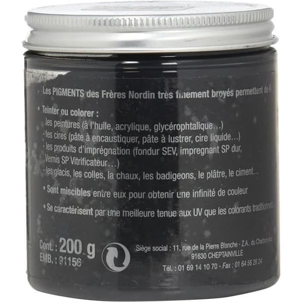 Nordin Brothers Earth Pigment Black Ivory 200grs - 418255