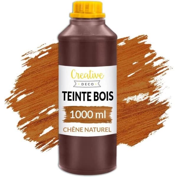 Creative Deco Ek Träbets 1L | Snabbtorkande träbets | Ytskydd | Vattenbaserad trälack | Giftfri