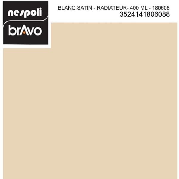 Speciell satin vit radiator aerosol 400 ml, NESPOLI