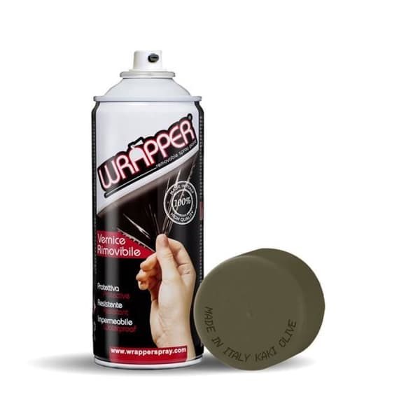 Wrapper Spray Avtagbar Sprayfärg, Khaki Olive