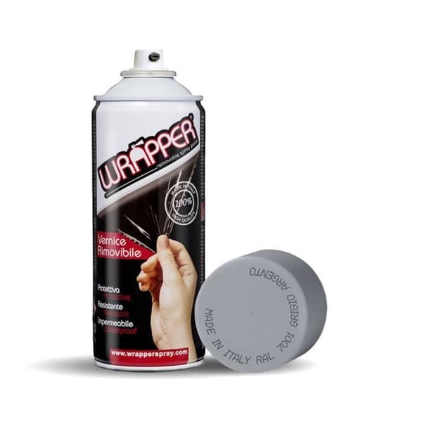 Omslagsspray Avtagbar sprayfärg, Färg RAL 7001, Silvergrå