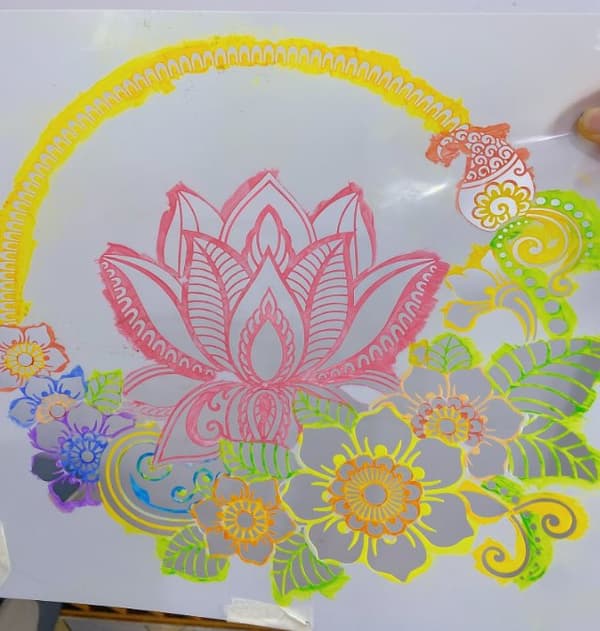 INF Mandala sjablong gjenbrukbare mandala malermaler 36-Pack