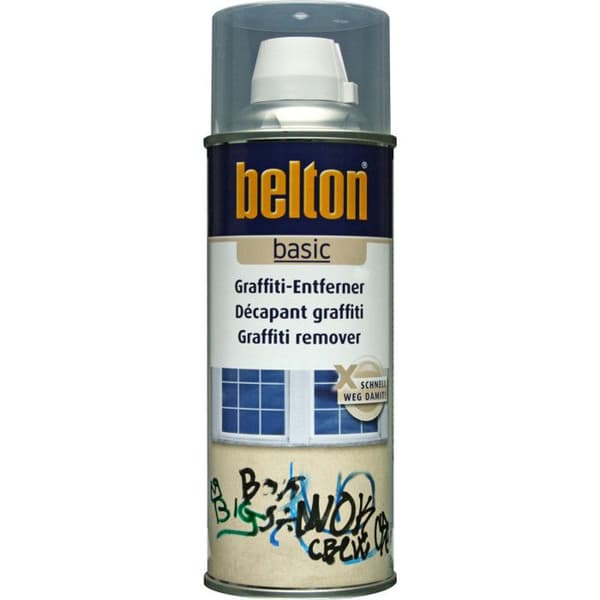 Graffiti avfettningsmedel - BELTON - 400ML - Svart - Utomhus - Effektiv eliminering av graffiti