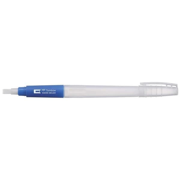 Tombow Wb-3P borstsats med vattenbehållare (tom), 3 delar, 1x fin, medium och platt borstspets - 4003198160040