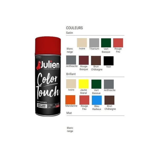 Sprayfärg - Julien - Satin black - 400ml - Glyceroftalic - Interiör/Exteriör