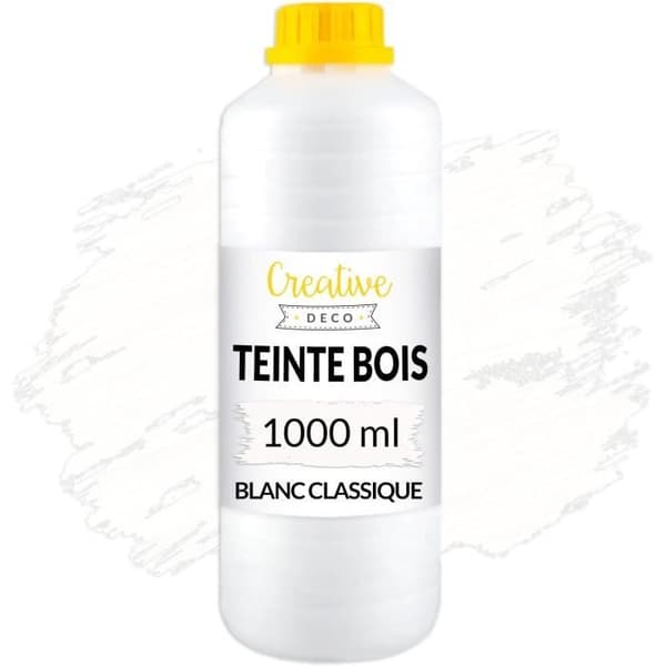 Träbets - CREATIVE DECO - Vit - 1L - Snabbtorkande - Giftfritt