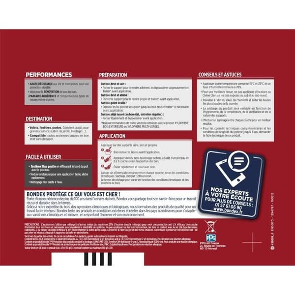 BONDEX - BETS 8 år - Index 30 - Ljus Ek - Satin - 2,5L
