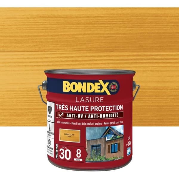BONDEX - BETS 8 år - Index 30 - Ljus Ek - Satin - 2,5L