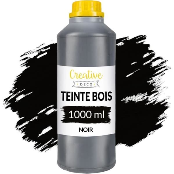 Träfärg - Creative Deco - Svart Trä - 1L - Snabbtorkande - Giftfri