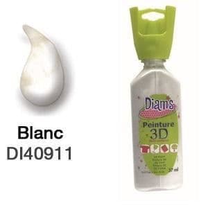 Diams pärlvita 3D-färg