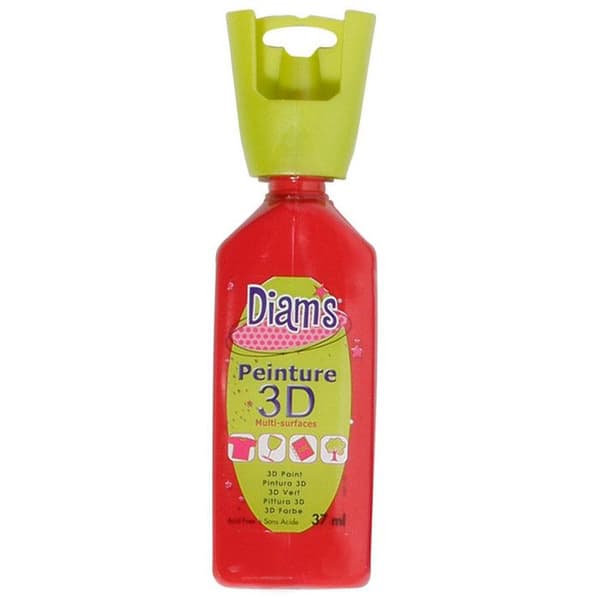 Peinture Diam's 3D 37 ml Blankt Röd djup