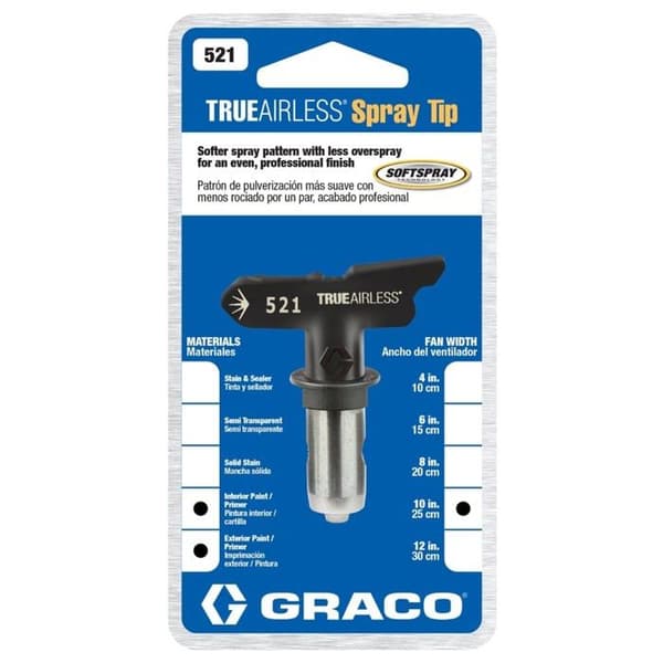 Graco - TRA521 - TrueAirless 521 Spraymunstycke - För Magnum A80, A100, ProS21 Svart