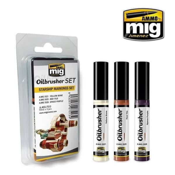 Peinture Oilbrusher Starship Markings Set - AMMO av mig Jimenez