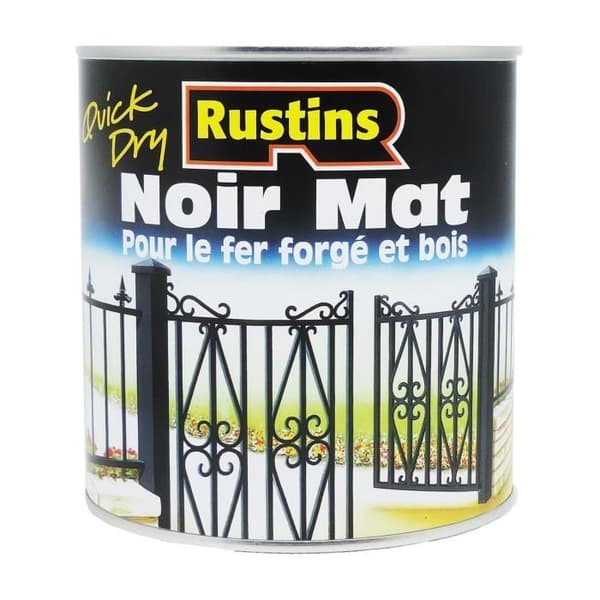 Färg - Akryl - Svart - Matt - 1L - Snabbtorkande - 14m²/L
