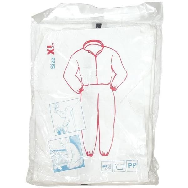 Målaroverall - SAVY - XL - Huva - Elastiska vid handled och nederkant - Non-woven polypropen