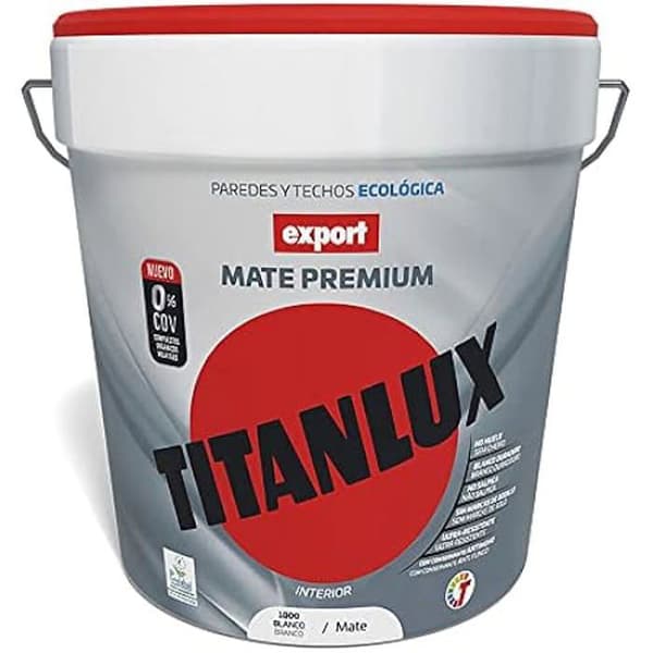 TITAN tvättbar vinylfärg - Vit - 4l