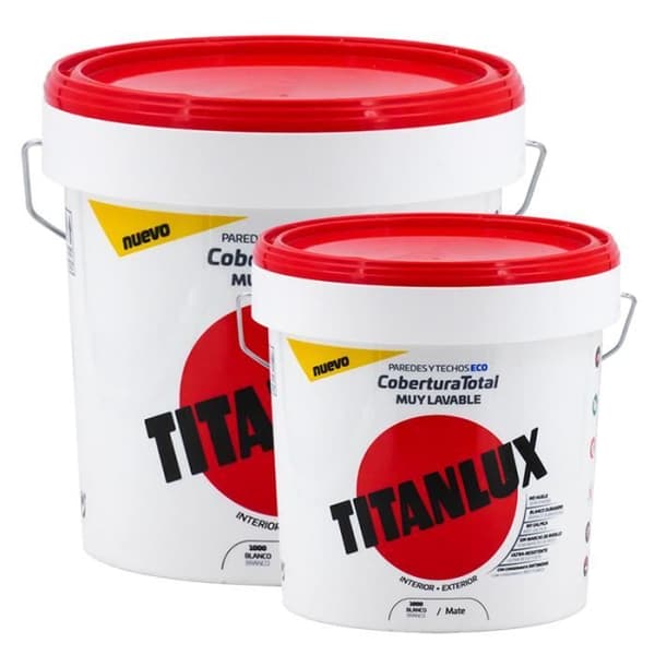 Titan - Titanlux vit plastfärg heltäckande - förpackningsstorlek: 4 l
