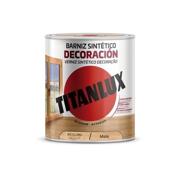 Vernis - TITANLUX - M12100004 - Färglös - Matt - Alkyd - 4L