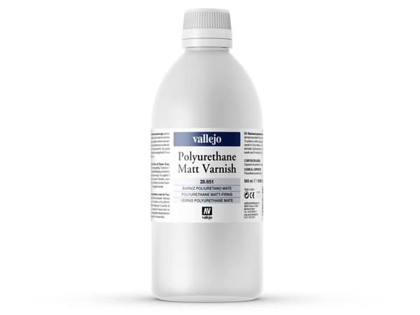 Målning - lack - behandling (lasyr - dekorativa effekter) Vallejo - 2021381 - : Matt polyuretanlack 500 ml