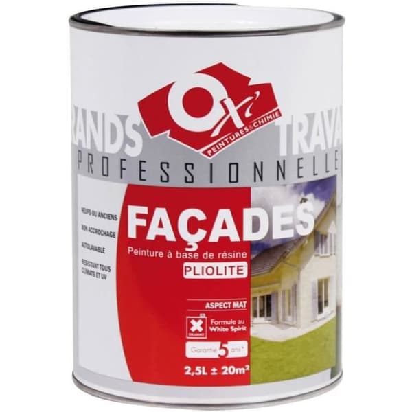 OXI Fasadfärg proxylith - 2,5 L - Vit
