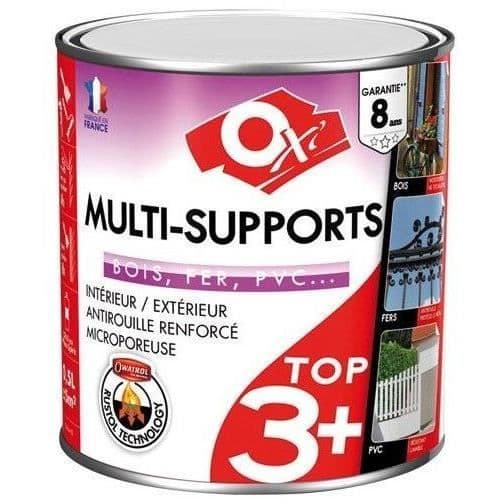 Måleri - OXI - Topp 3 - Satin - 500 ml - Mörkgrå