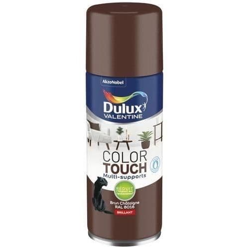 Aerosol färg - DULUX VALENTINE - Color Touch - Kastanjebrun - Glänsande - Akryl