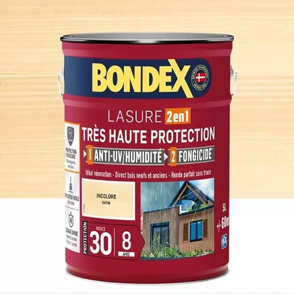 BONDEX Lasure Mycket Hög Skydd 8 år Ofärgad 2,5 L