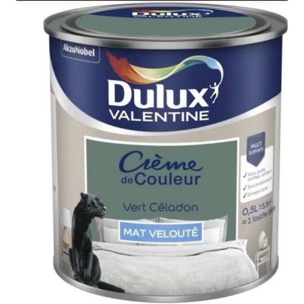 Målning - DULUX VALENTINE - Färgkräm - Celadon grön - Matt - 0.5L