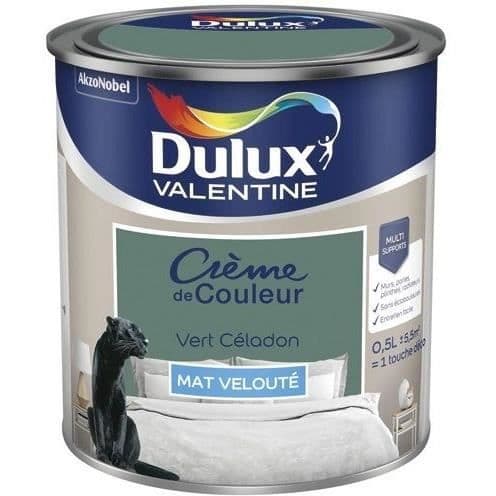 Målning - DULUX VALENTINE - Färgkräm - Celadon grön - Matt - 0.5L