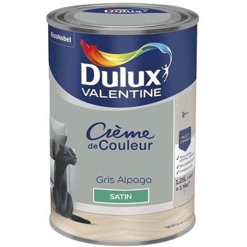 Målning - DULUX VALENTINE - Färgkräm - Alpaka Grå - Satin - Akryl - Enskikts