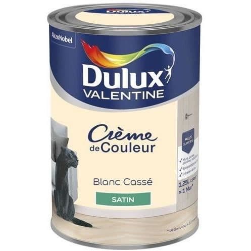 Färgkräm i nyansen brutet vitt - DULUX VALENTINE - Enskikts - Satin - Glycerofthalisk