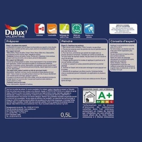 Målning - DULUX VALENTINE - Färgkräm - Grå Titan - Satin - 0,5L